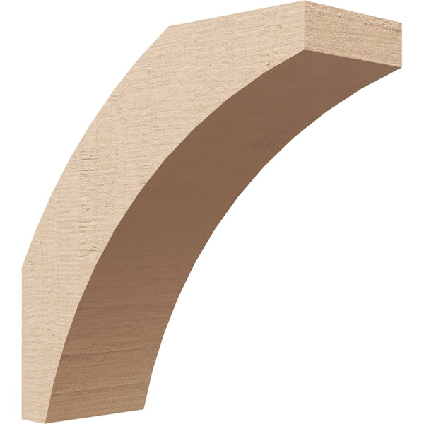 Ekena Millwork 5-inch W x 14-inch D x 14-inch H Thorton Rough Cedar Woodgrain TimberThane Knee Brace, Primed BRCUR05X14X14THRRCPR - main